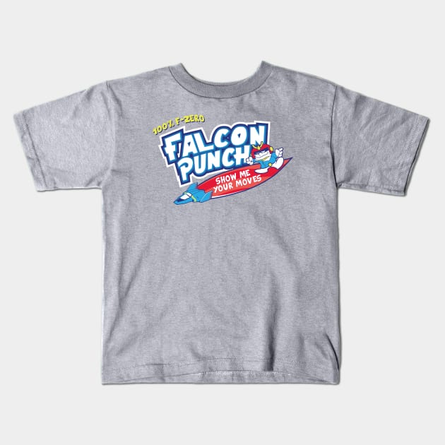 Falcon Punch Hawaiian Punch F-zero X Captain Falcon Kids T-Shirt by stayfrostybro